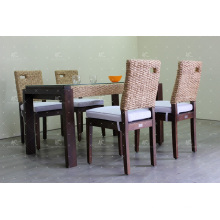 2017 Elegant Water Hyacinth Dining Set for Indoor Furniture